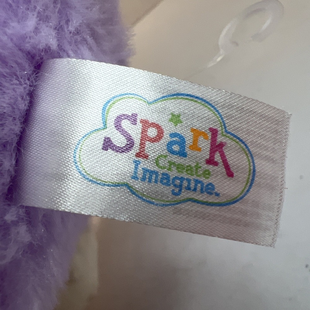 Spark Create Imagine Bunny Rabbit‎ 10"Purple Stuffed Rattle Crinkle Easter - Picture 7 of 9